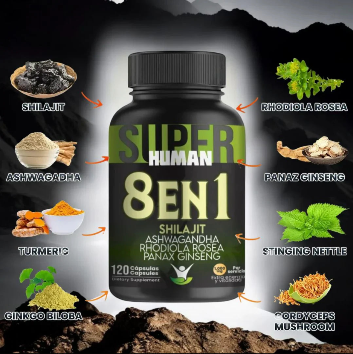 NUEVAS Cápsulas Super Human 8 en 1+ENVIO GRATIS